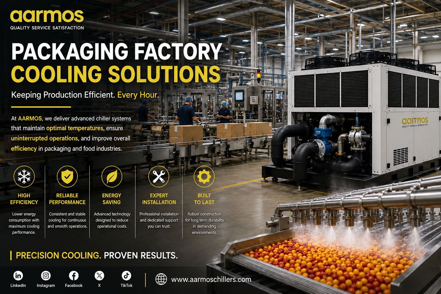 Aarmos Food Processing Cooling System